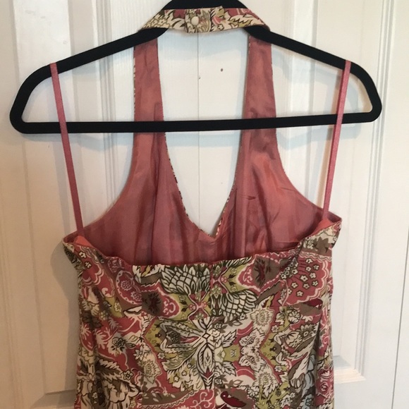 Ann Taylor Boho Floral Halter Dress Size 10 - Picture 5 of 11